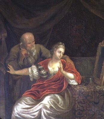 Une offre rejetée - Willem van (after) Mieris