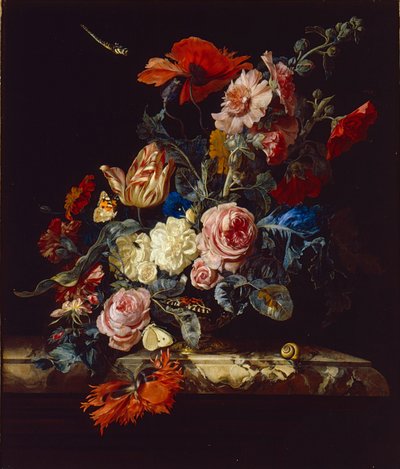 Un vase de fleurs, 1663 - Willem van Aelst