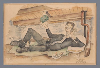 Autoportrait dans une cachette - Willem van Beek (signed by artist)