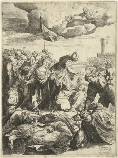 Sainte Ursule assiégée par les Huns - Willem van Haecht (II)