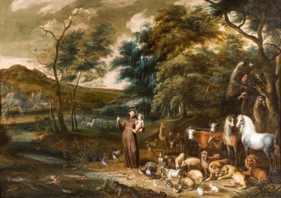 Saint François avec les animaux - Willem van, I and Hondt, Lambert de, I Herp