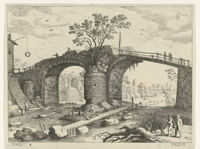Pont sur une rivière - Willem van Nieulandt (II)