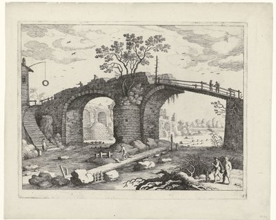 Pont sur une rivière - Willem van Nieulandt (II)