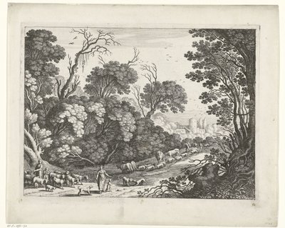 Bergers avec le troupeau - Willem van Nieulandt (II)