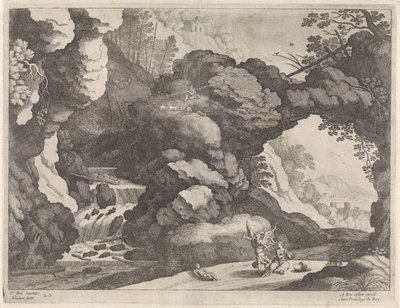 Paysage avec Agar et Ismaël - Willem van Nieulandt (II)