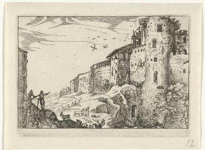 Paysage avec ruine romaine - Willem van Nieulandt (II)