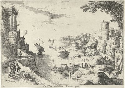 Paysage avec les pèlerins d