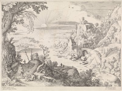 Paysage avec le bon Samaritain - Willem van Nieulandt (II)