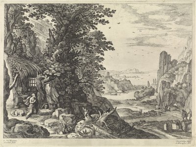 Paysage avec saint Jérôme - Willem van Nieulandt (II)