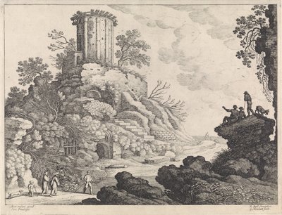 Paysage avec la ruine d