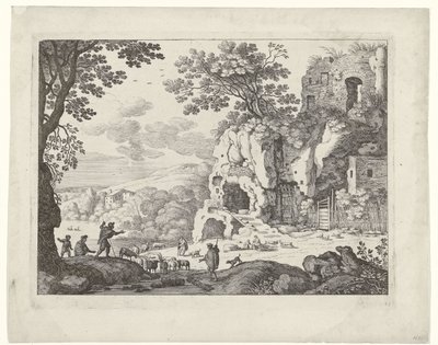 Paysage avec une ruine - Willem van Nieulandt (II)