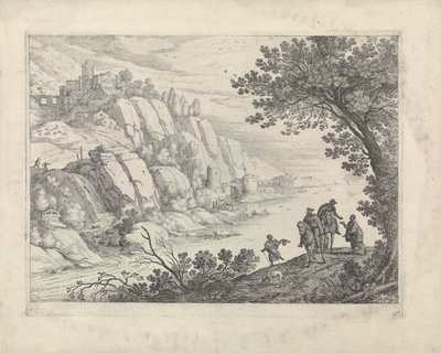 Cavaliers et mendiants dans un paysage - Willem van Nieulandt (II)