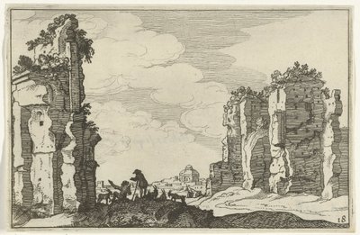 Ruines des thermes de Caracalla - Willem van Nieulandt (II)