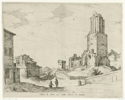 Torre delle Milizie et le Panthéon - Willem van Nieulandt (II)
