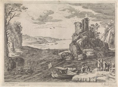 Différents navires dans une baie - Willem van Nieulandt (II)