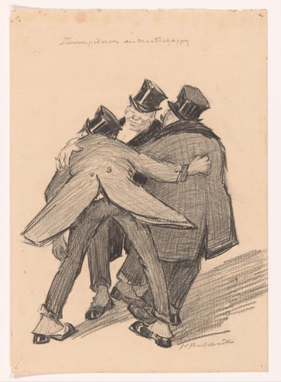 Les piliers de la société - Willem van Schaik (signed by artist)