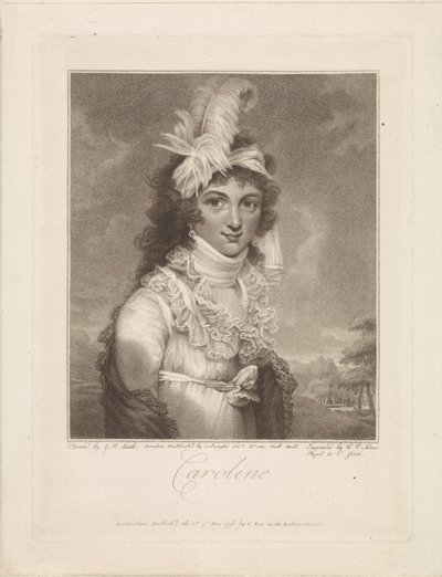 Portrait de Caroline Amalia Elisabeth de Brunswick-Wolfenbüttel - Willem van Senus