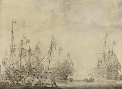 Navires après la bataille - Willem van de Velde (I)