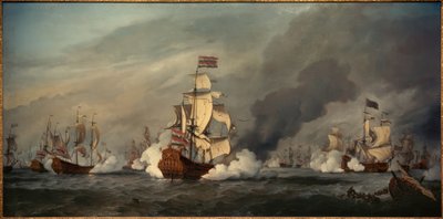 Die "Gouden Leeuw" dans la bataille navale de Texel, 21 août 1673 - Willem van de Velde the Younger