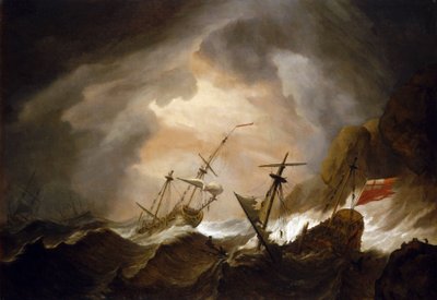 Deux navires britanniques échoués dans la tempête près d