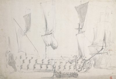 Un quatrième rang anglais par temps calme - Willem van de the Elder Velde