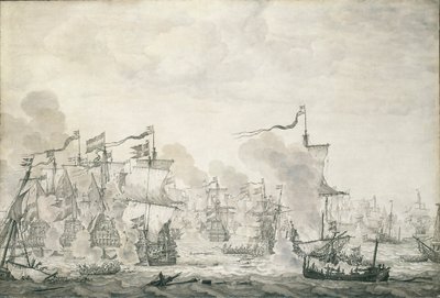 La bataille du Sund, 29 octobre - 8 novembre 1658, c.1660 - Willem van de the Elder Velde