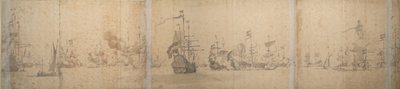 La flotte néerlandaise au large des côtes de Hollande en novembre 1664 - Willem van de the Elder Velde