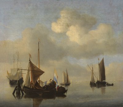 Paysage marin par temps calme - Willem van de Velde the Younger
