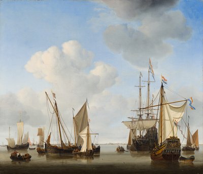 Navires en mer - Willem van de Velde the Younger
