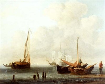 Deux bateaux de pêche - Willem van de Velde the Younger
