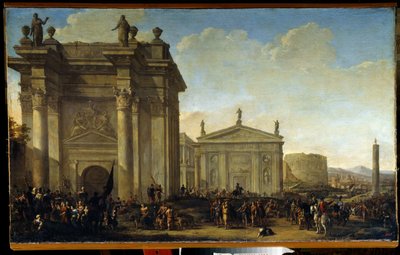 Une procession triomphale - Willem van de Velde the Younger