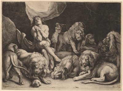 Daniel dans la fosse aux lions - Willem van der Leeuw after Sir Peter Paul Rubens