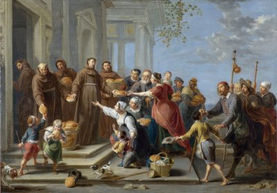 Saint Antoine de Padoue distribuant du pain - Willem van the Elder Herp