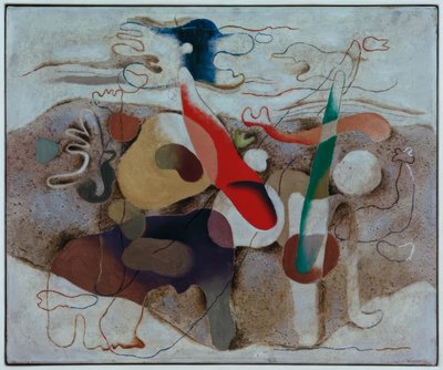 Eidos avec paysage - Willi Baumeister