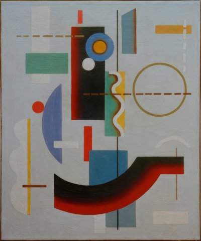 Forme géométrique en suspension - Willi Baumeister