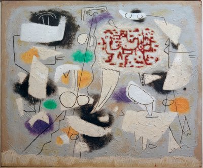 Poésie avec de petites formes fantômes - Willi Baumeister