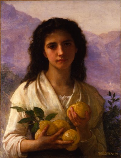 Fille tenant des citrons - William-Adolphe Bouguereau