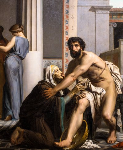 Ulysse reconnu par sa nourrice à son retour de Troie - William Adolphe Bouguereau
