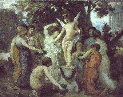 Offrande à Cupidon - William Adolphe Bouguereau