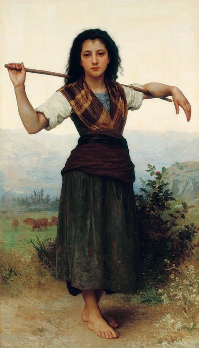 La Petite Bergère - William-Adolphe Bouguereau