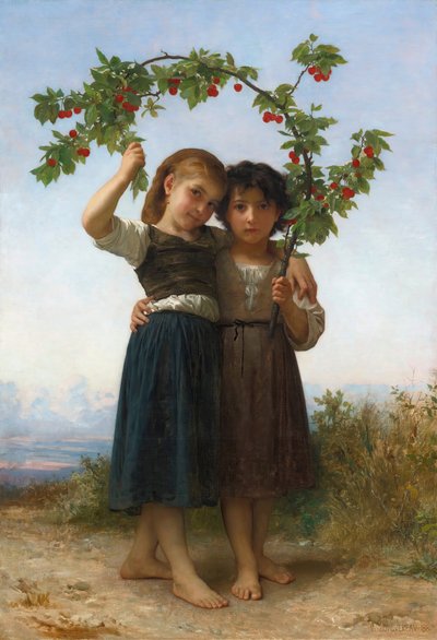 La branche de cerisier - William Adolphe Bouguereau