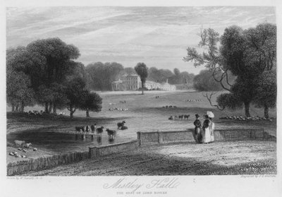 Mistley Hall, la résidence de Lord Rivers - William (after) Daniell