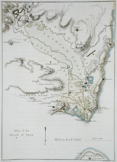 Carte de la Plaine de Troie, de 