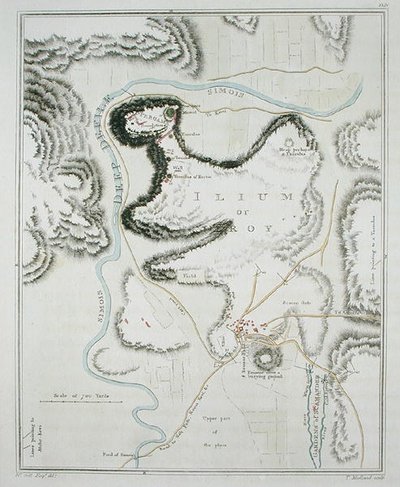 Plan de la ville de Troie, de 