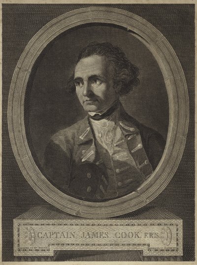 Portrait du capitaine James Cook (gravure) - William (after) Hodges