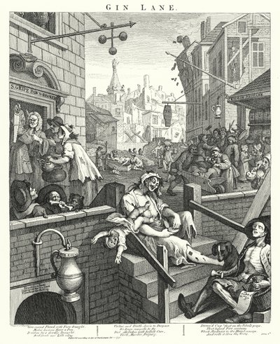 Gin Lane - William (after) Hogarth
