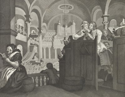 Le dimanche libre de Goodchild - William (after) Hogarth