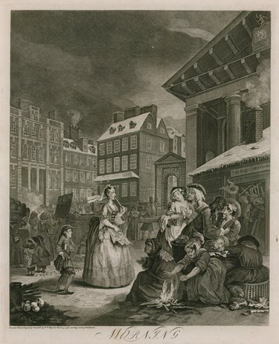 Matin (gravure) - William (after) Hogarth