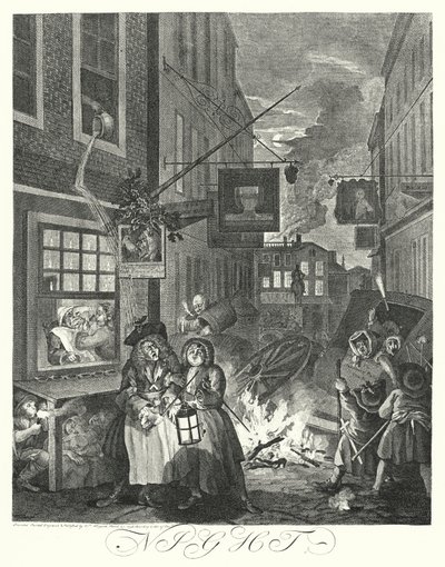 Nuit (gravure) - William (after) Hogarth