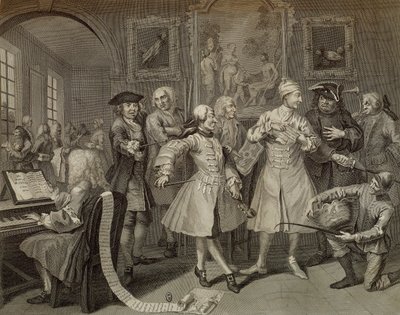 Tom Rakewell entouré d